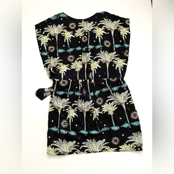 MALAI JEZEBEL DRESS SUNBEAM PALM WRAP DRESS ANTHROPOLOGIE M - Picture 8 of 8